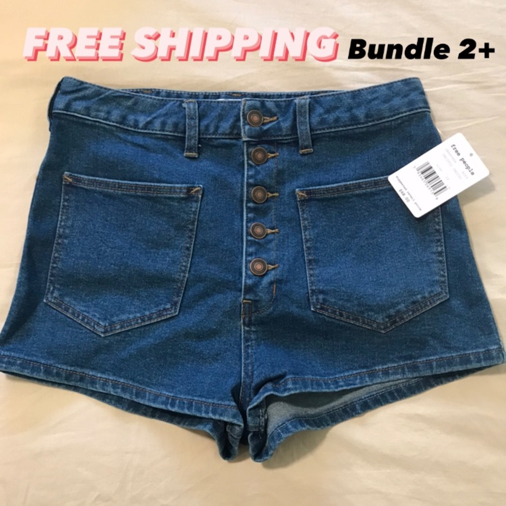 Free People Denim Bridgette Shorts